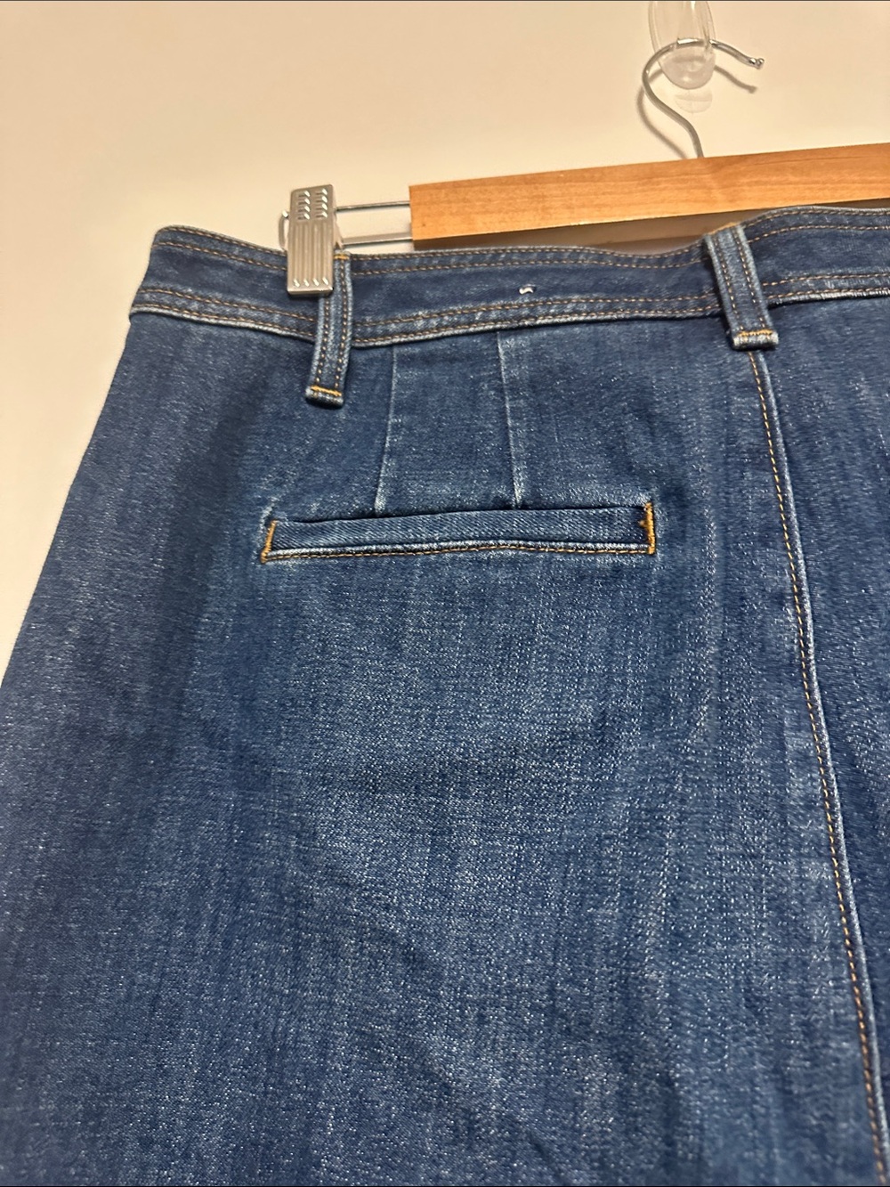Talbots Dark Blue Cropped Wide-Leg High Waist Jeans - Picture 5 of 6